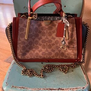 Coach multi leather handbag